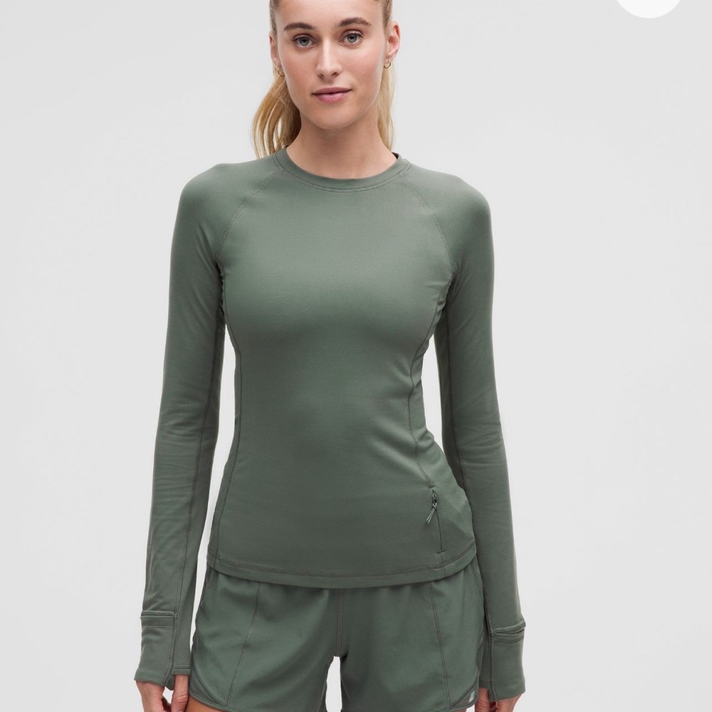 Women's Green Long Sleeve Top